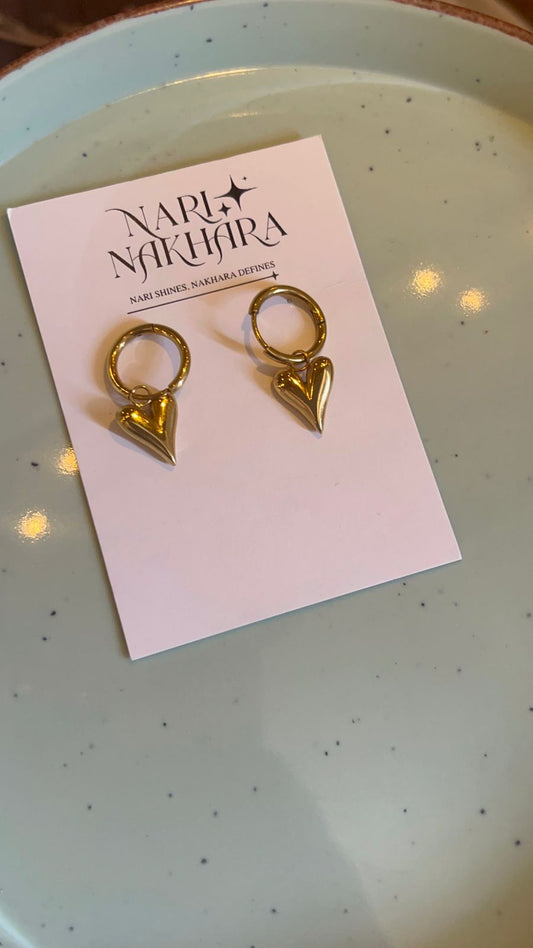 Heart Drop Hoops